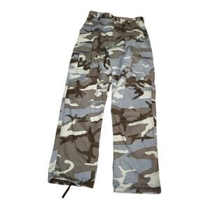 Rothco Camo Cargo BDU Pants Tactical Military Combat‎ Blue Camo Small Unisex VGC